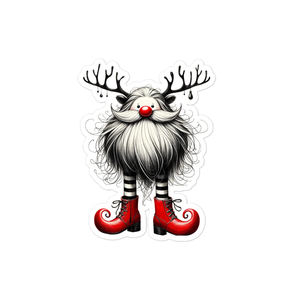 Bubble-free Christmas stickers