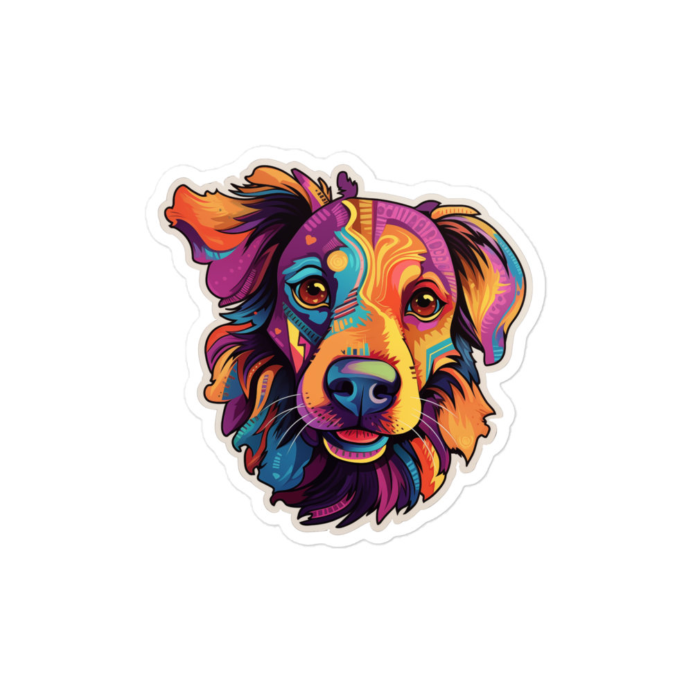 Bubble-free stickers Vivid Pooch - Radiant Art of Radiant Group