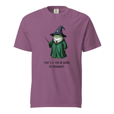 Frogwarts Wizard Frog T-Shirt. Fantasy Humor Tee