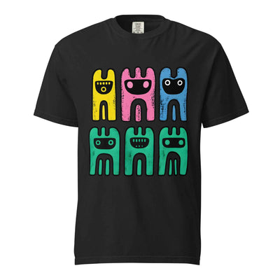 Unisex Garment-Dyed Heavyweight Comfort Colors T-Shirt, Abstract Octopus Tee, Radiant Art T-shirt