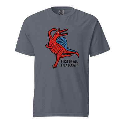 Funny Dinosaur T-Shirt “First Of All I’m A Delight”