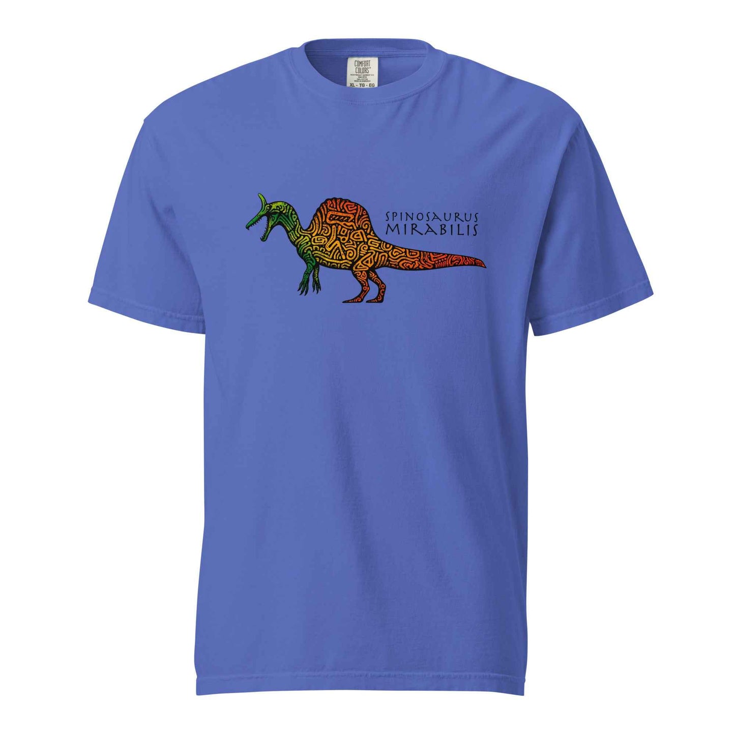 Spinosaurus Mirabilis Rainbow Tribal T-shirt