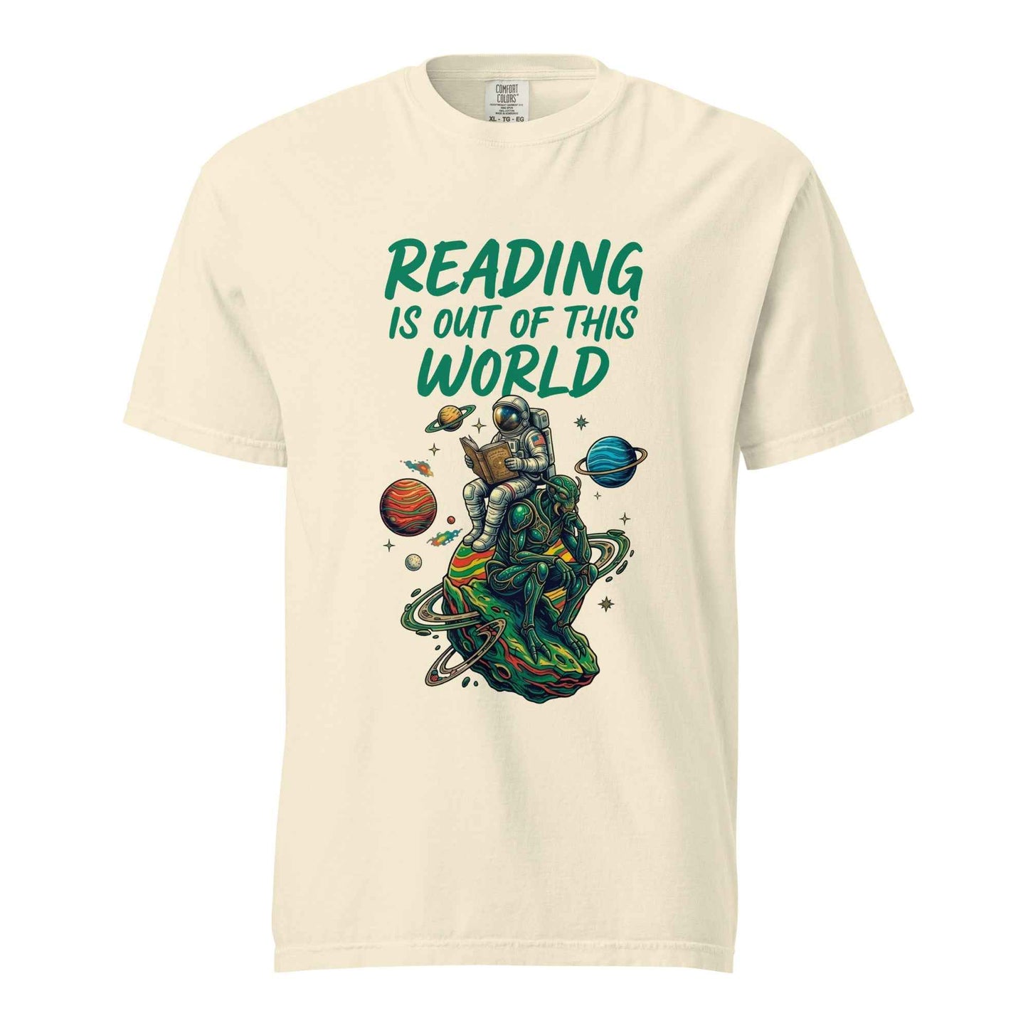 Reading Is Out of This World - Astronaut & Alien Reader T-Shirt