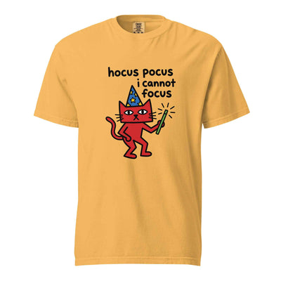 Hocus Pocus I Cannot Focus Cat T-Shirt, ADHD Humor Tee