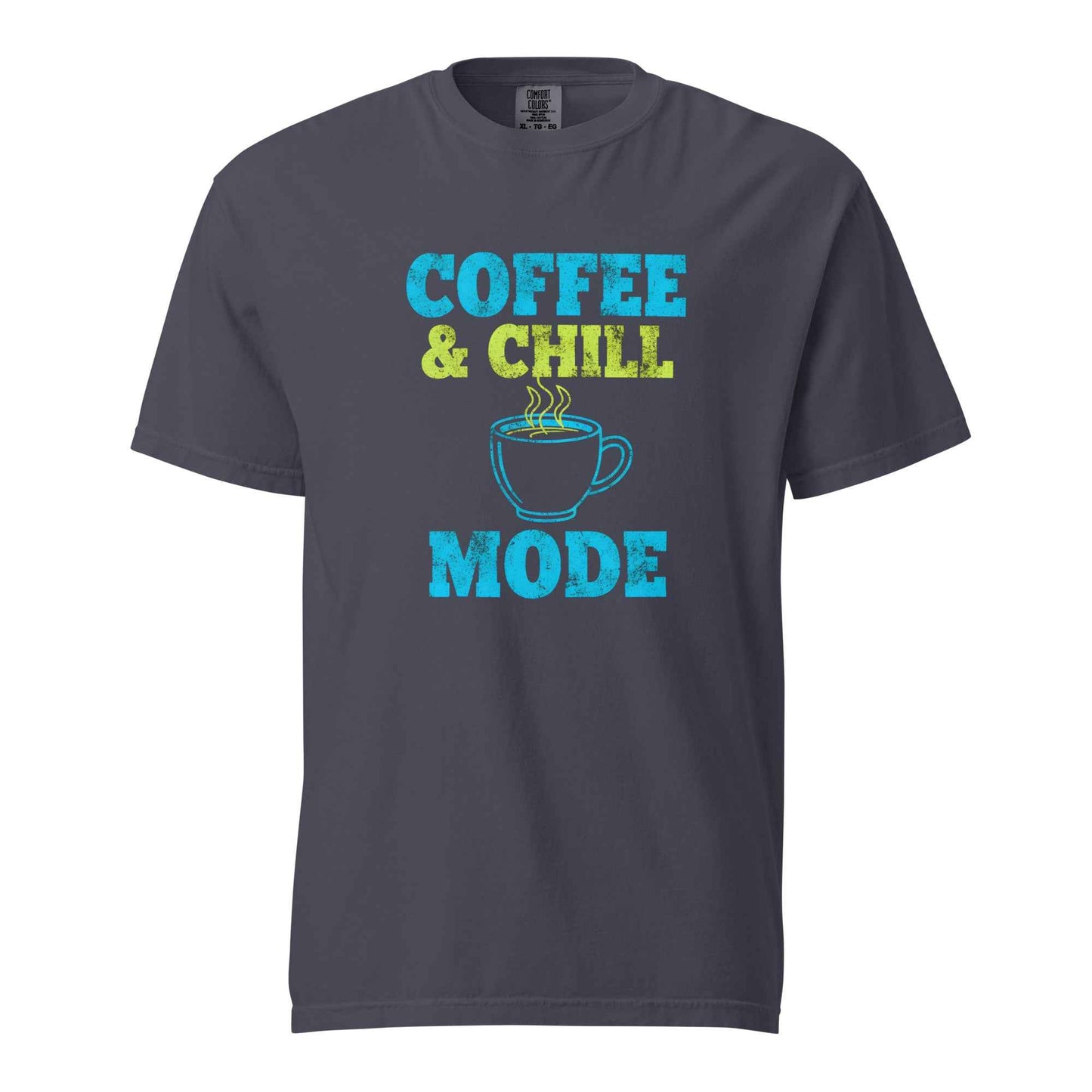 Coffee & Chill Mode T-Shirt, Funny Coffee Lover Shirt