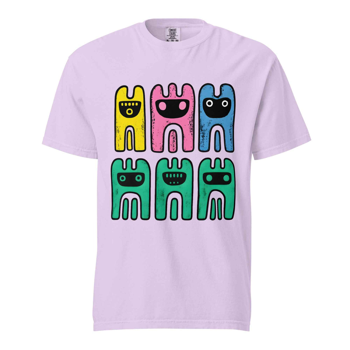 Unisex Garment-Dyed Heavyweight Comfort Colors T-Shirt, Abstract Octopus Tee, Radiant Art T-shirt