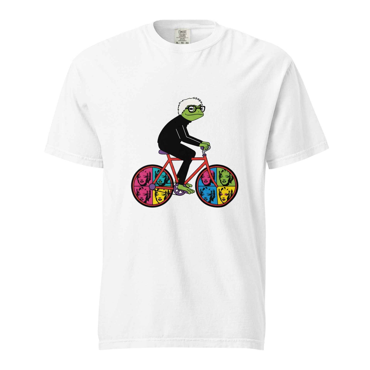 Andy Warhol-Inspired Frog Cyclist T-Shirt