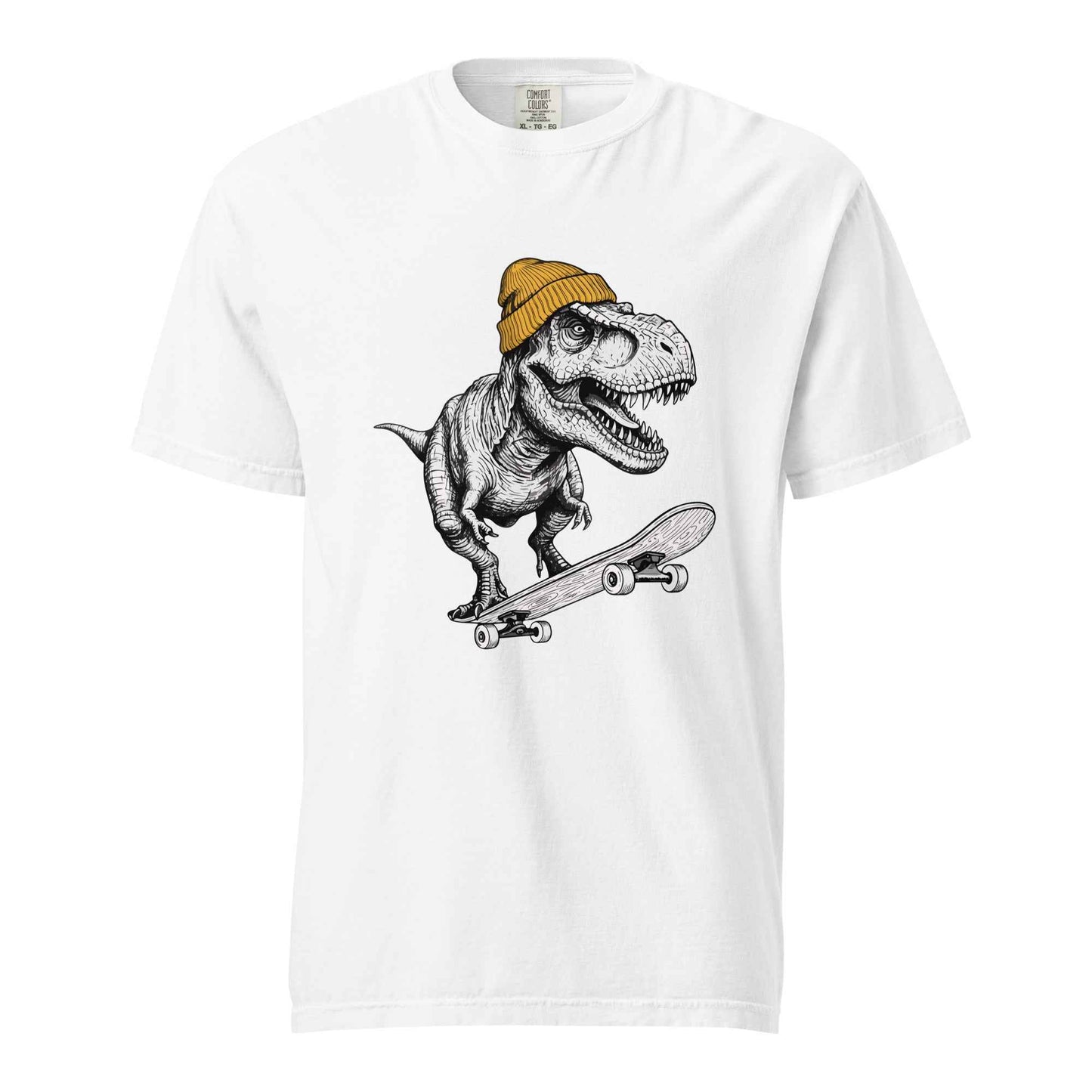 Skateboarding T Rex Sk8 Shirt - Prehistoric Skater Graphic Tee