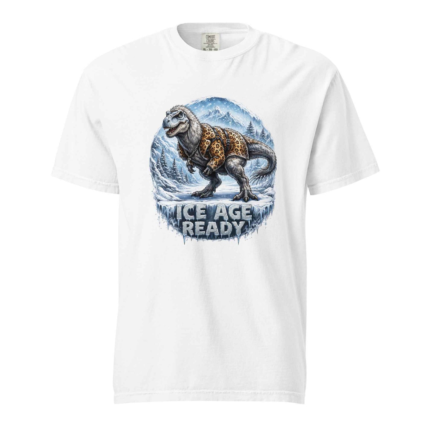 Ice Age Ready Yutyrannus T-Shirt. Feathered Dinosaur Graphic Tee