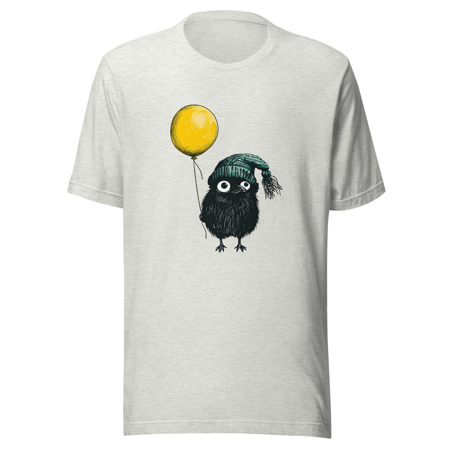Unisex t-shirt Birdie with Benefits: Balloon and Beanie