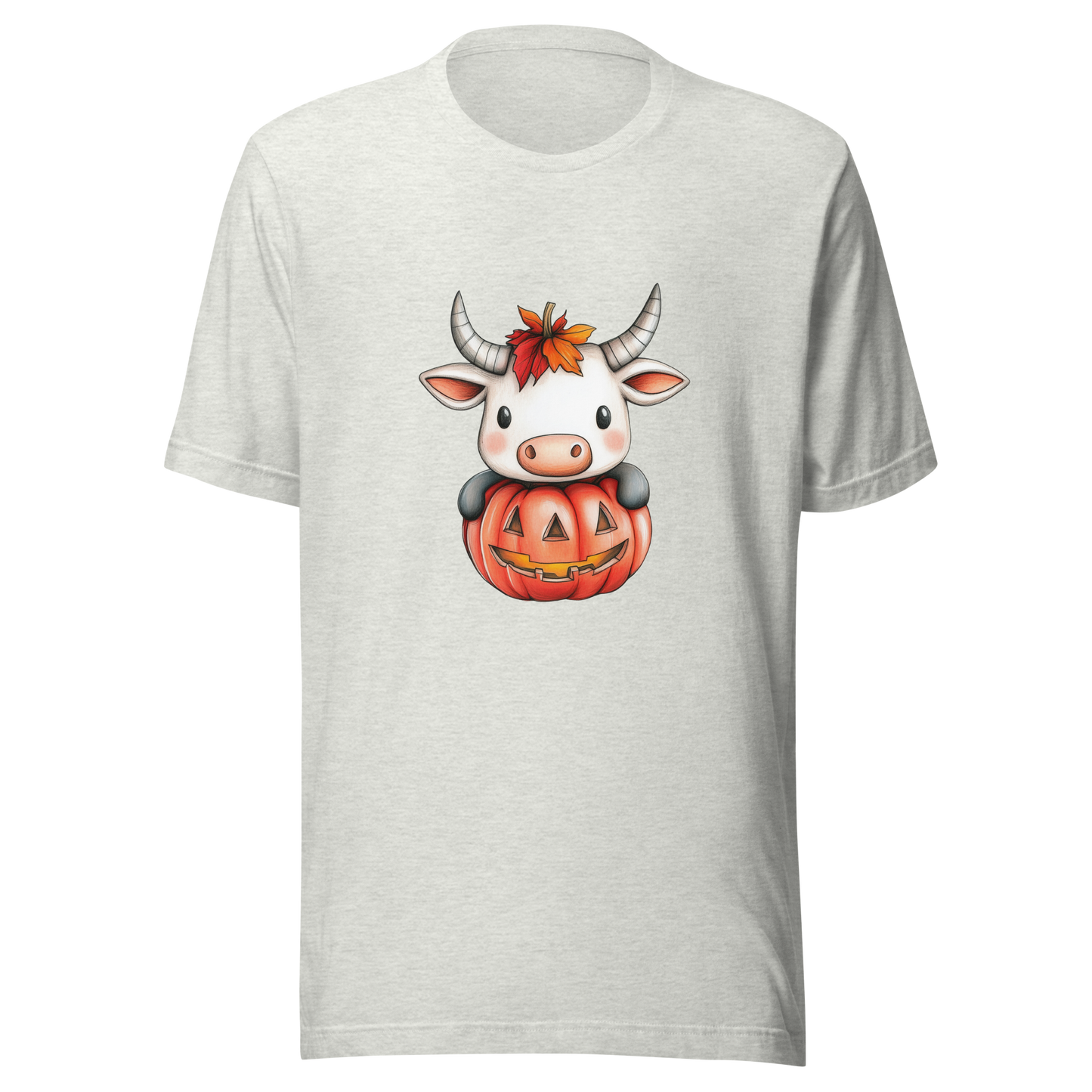 Unisex t-shirt  "Moo-lloween Surprise: The Pumpkin Cow"