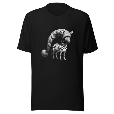 Unisex t-shirt of funny zebra - Radiant Art of Radiant Group