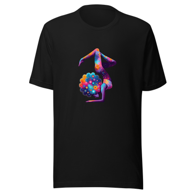Unisex t-shirt "Cosmic Yoga: Nebula Pose" - Radiant Art of Radiant Group