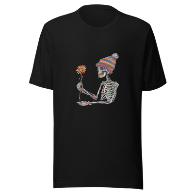 Unisex t-shirt "Skeleton Flower Power" - Radiant Art of Radiant Group