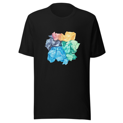 Unisex t-shirt "Crumpled Colors" - Radiant Art of Radiant Group