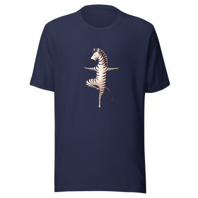 Unisex t-shirt Yoga Zebra - Radiant Art of Radiant Group