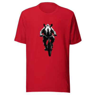 Unisex t-shirt "Pedal Like a Rhino" - Radiant Art of Radiant Group