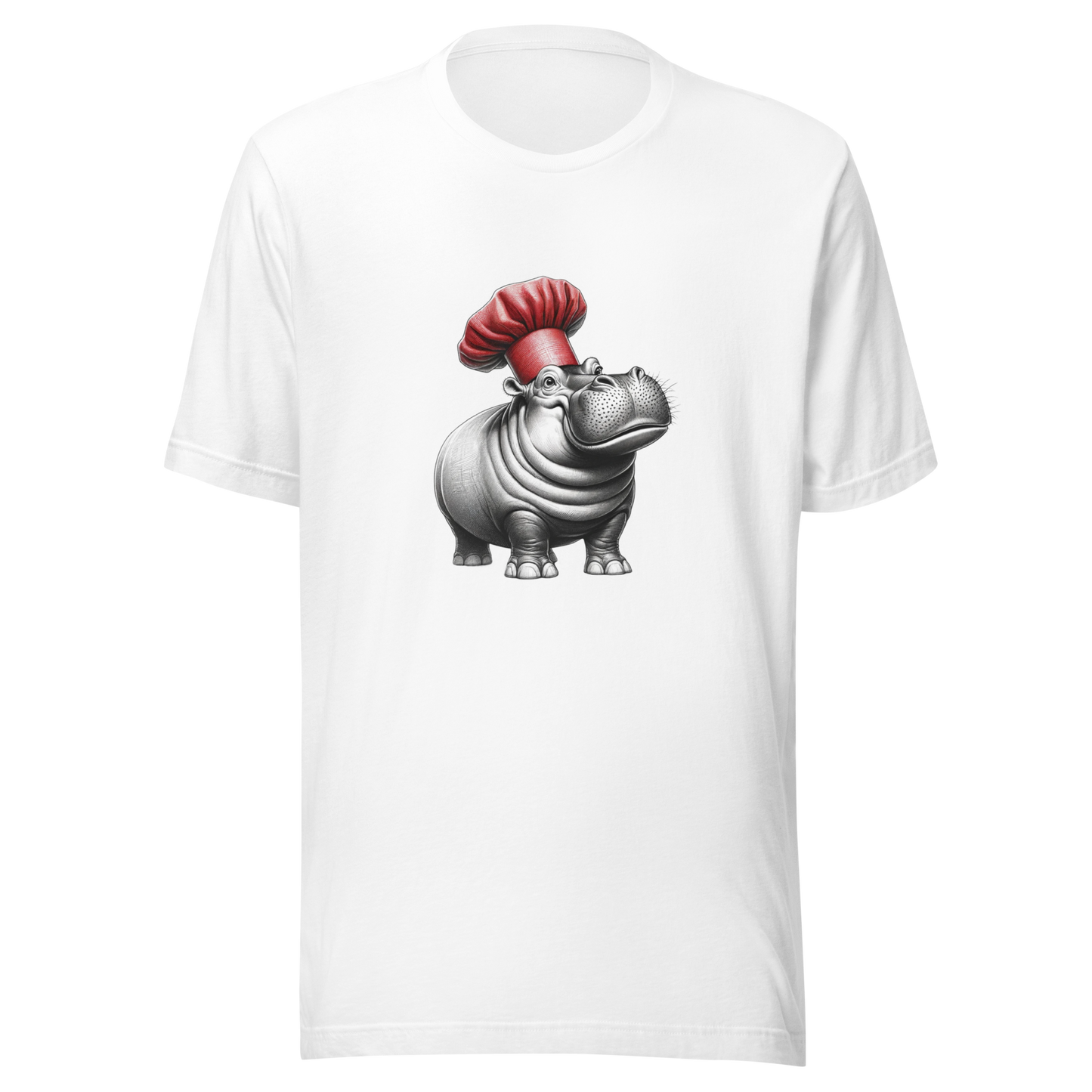 "Hippo Chef: Culinary Comedian" Unisex Graphic T-Shirt - Radiant Art of Radiant Group