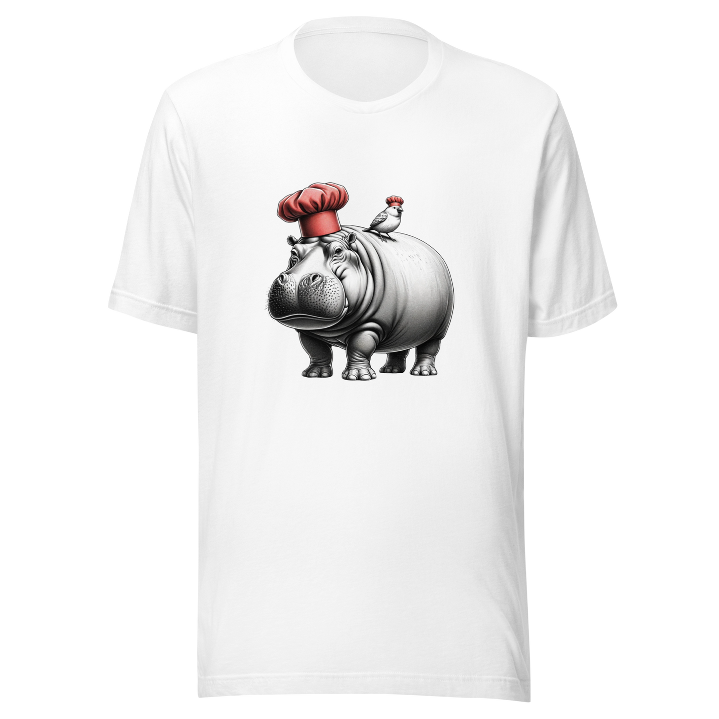 "Hippo and Canary Chefs: A Culinary Pair" Graphic Unisex T-Shirt - Radiant Art of Radiant Group
