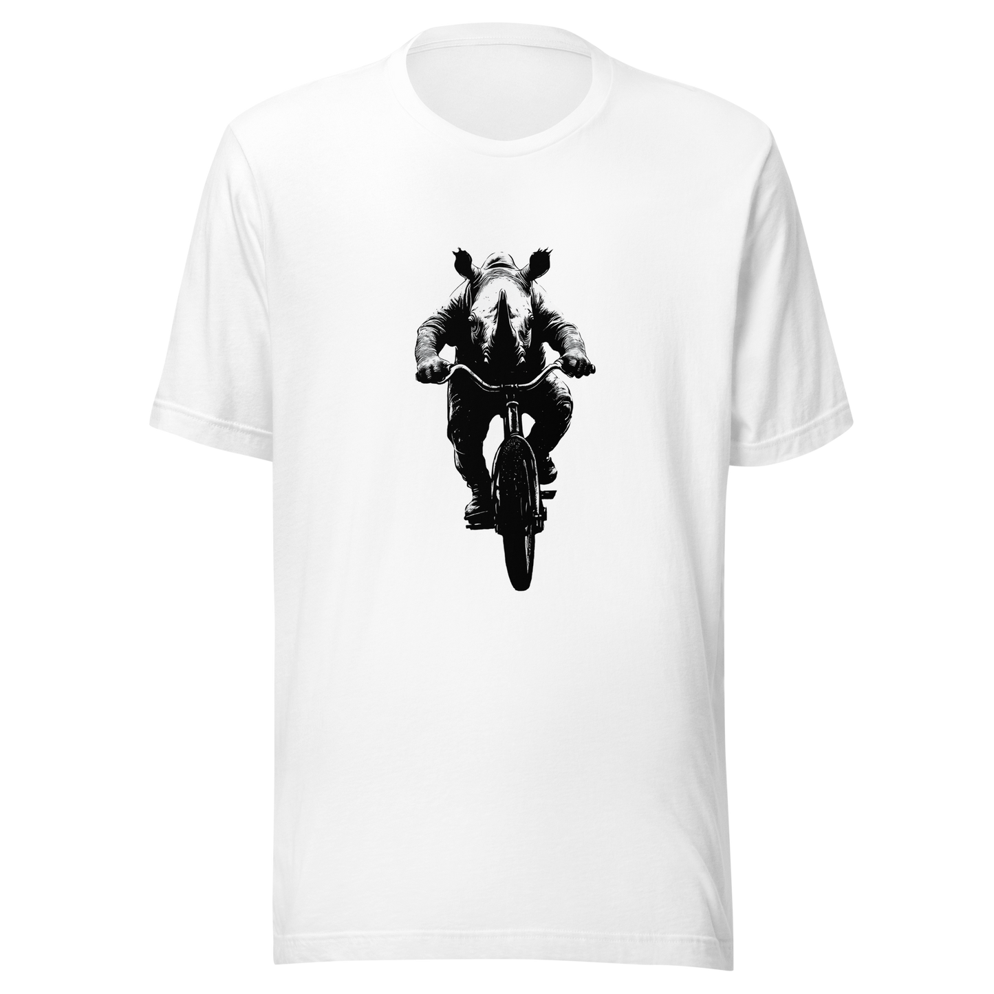 Unisex t-shirt "Pedal Like a Rhino"