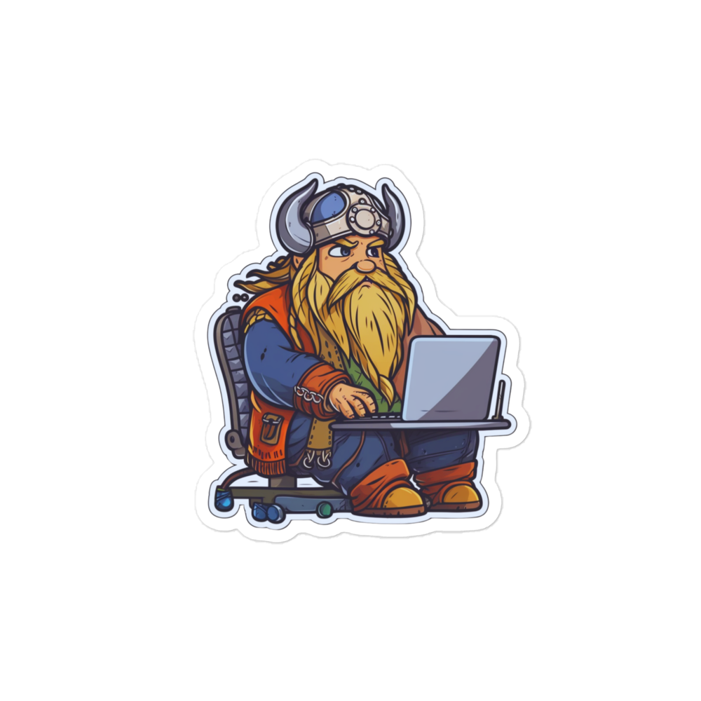 Bubble-free stickers - viking