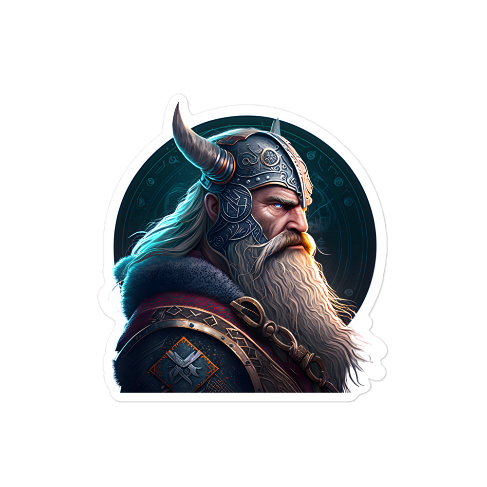 Bubble-free stickers, viking