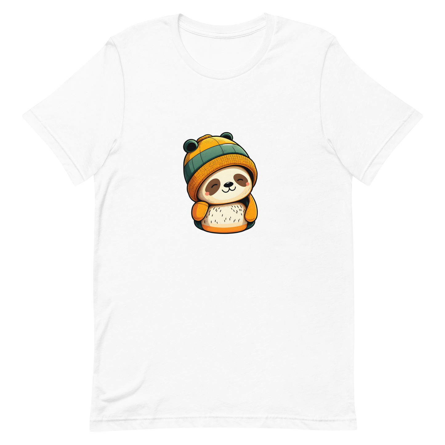 Unisex t-shirt with cute panda in the hat
