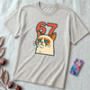 67 Grumpy Cat Meme Shirt | Unisex Trendy Graphic Tee - Ash unfolded t-shirt mockup