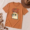 67 Grumpy Cat Meme Shirt | Unisex Trendy Graphic Tee - Heather Autumn unfolded t-shirt mockup