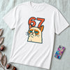 67 Grumpy Cat Meme Shirt | Unisex Trendy Graphic Tee - Solid White Blend unfolded t-shirt mockup
