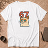Camiseta Meme Gato Gruñón 67 | Camiseta Gráfica Moderna Unisex