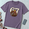 67 Turkey T-Shirt, Funny Six Seven Meme Tee, Thanksgiving time - Grape unfolded t-shirt mockup
