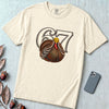 67 Turkey T-Shirt, Funny Six Seven Meme Tee, Thanksgiving time - Ivory unfolded t-shirt mockup