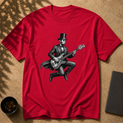 Abraham Lincoln Bass Guitar T-shirt
