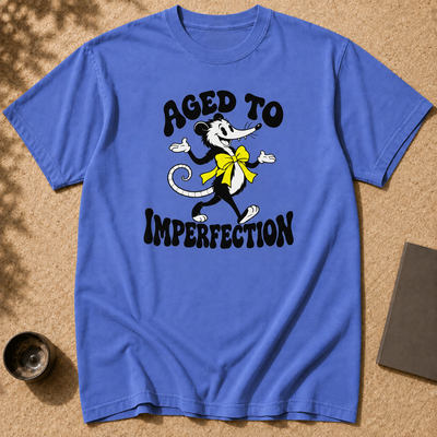 Aged To Imperfection T-Shirt, opossum tee