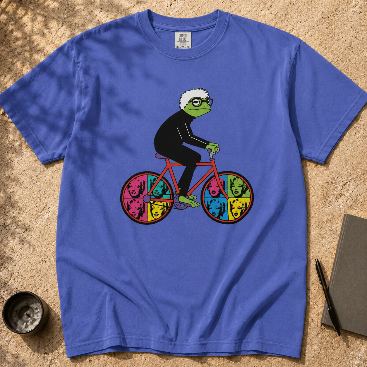 Camiseta de ciclista de rana inspirada en Andy Warhol