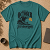 Born In October — Still Making Waves T-Shirt, Surfer Birthday Tee