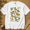 Botanical Lemon T-Shirt - Vintage Lemon & Butterfly Illustration