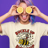 Buckle Up Buttercup T-Shirt, Funny Cowboy Bee
