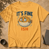 Funny Pufferfish T-Shirt | It’s Fine-ish Burnout Tee
