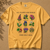 All Plants Are Edible Some Only Once Botanical Chart T-Shirt