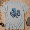 Oktopus löst Zauberwürfel T-Shirt, Lustiges Nerd Shirt