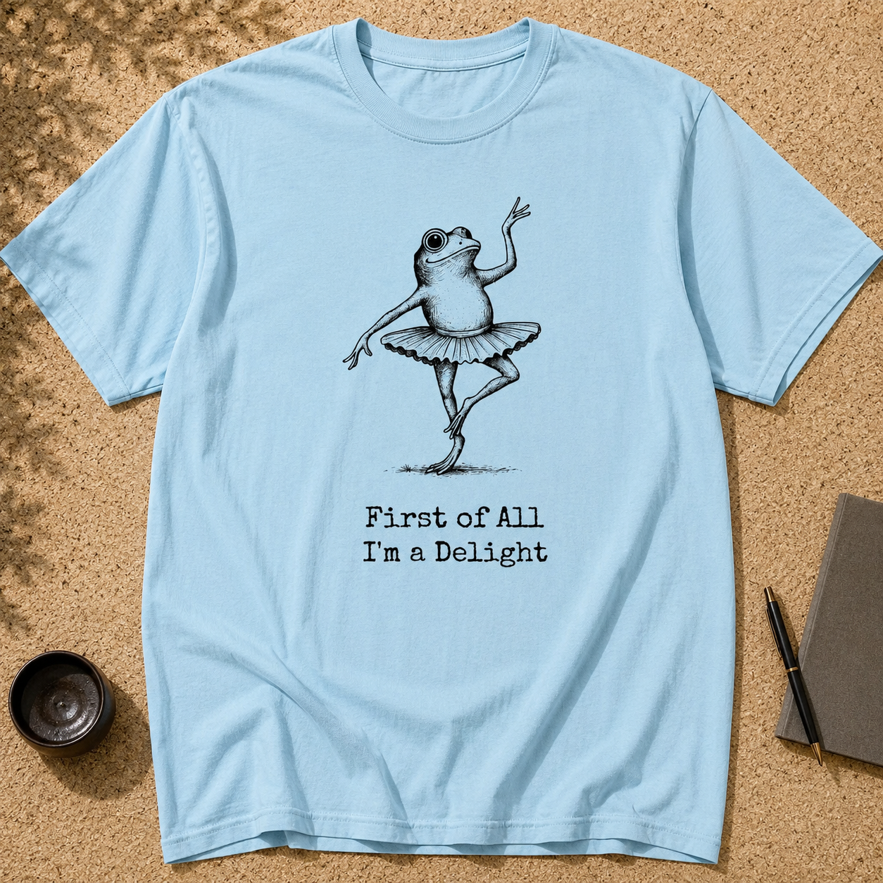 Camiseta divertida de bailarina rana: "Antes que nada, soy un encanto", camiseta de rana de regalo para amantes del ballet