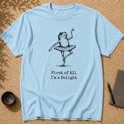 Camiseta divertida de bailarina rana: "Antes que nada, soy un encanto", camiseta de rana de regalo para amantes del ballet