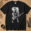 "The Heavy Rhythm" Elephant Bassist Graphic T-shirt