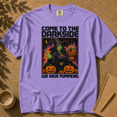 Come to the Dark Side, We Have Pumpkins T-Shirt, Halloween Witch Tee