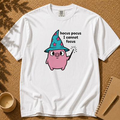 Funny Wizard Pig T-Shirt, Cute ADHD Humor Tee