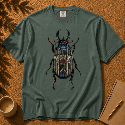 Gothic Cathedral Stag Beetle, Dark Academia Insect Style
