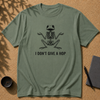 T-Shirt „I Don’t Give a Hop“, Lustiges Frosch-Skelett-T-Shirt mit individuellem Aufdruck