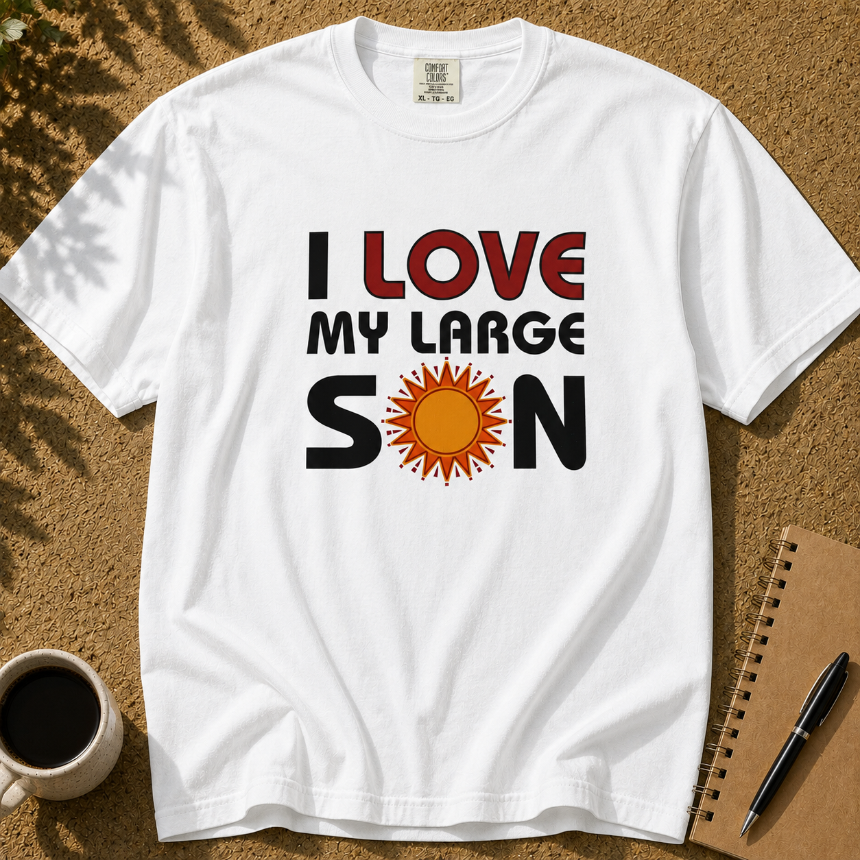 Camiseta con el meme "Quiero a mi hijo grande"